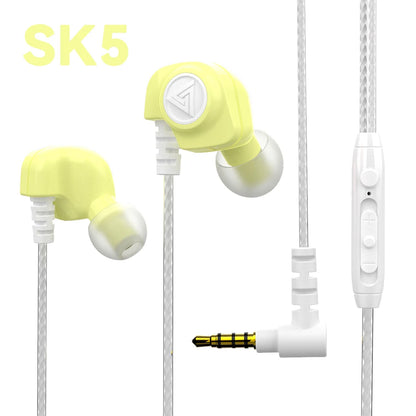 Original QKZ AK6 Copper Driver HiFi Wired Earphone Race Sport Headphone Bass Stereo Headset Music Earbuds 3.5MM In Ear With Mic